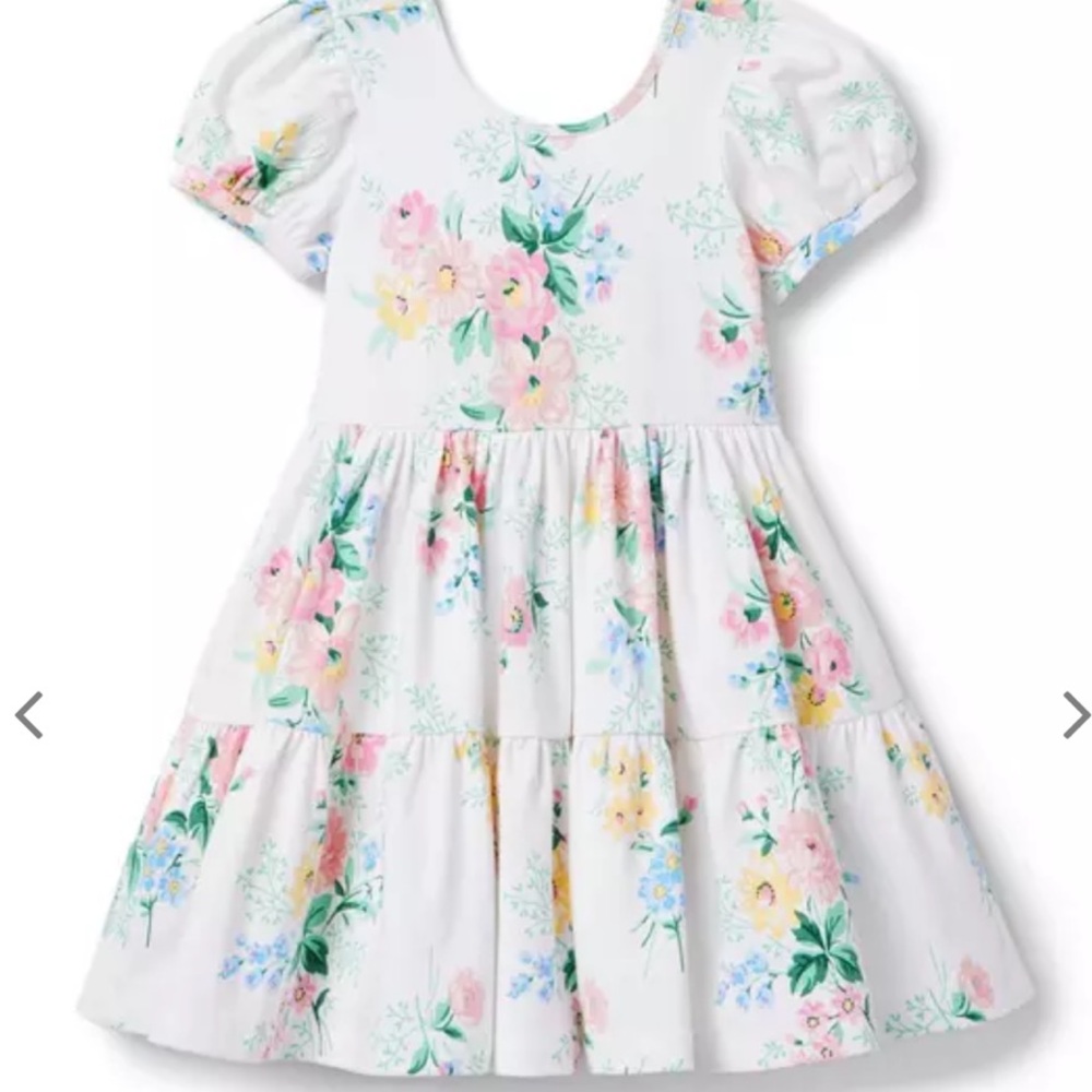 Janie and Jack Everyday Puff Sleeve dress size 6